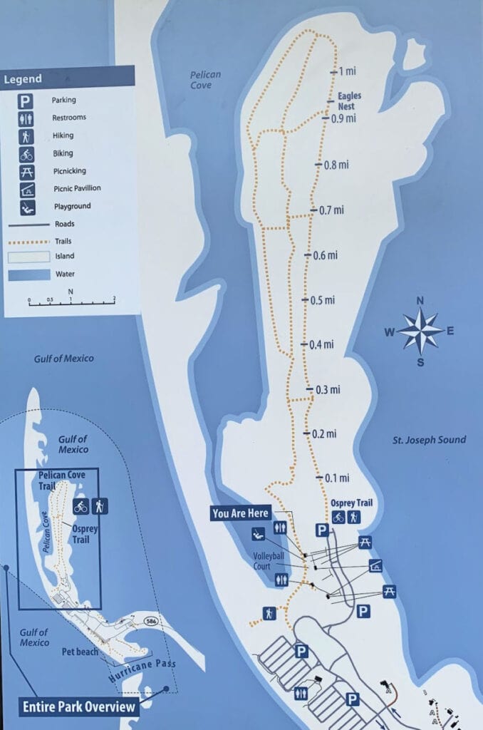 The Osprey and Pelican Trail maps