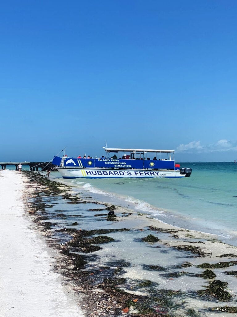 Hubbard's Ferry docked at Egmont Key State Park
