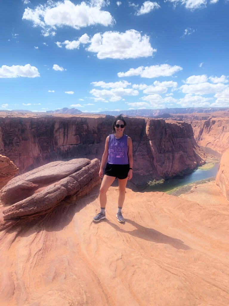 A picture of me standing in front of horseshoe bend